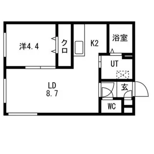 グランデール南郷【2階】の間取り