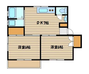 コーポ下田【2階】の間取り