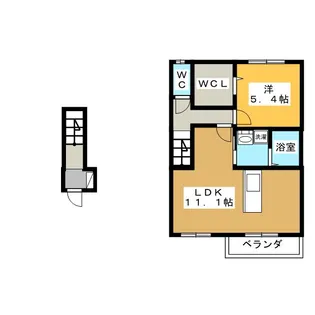 フィオリーレ【2階】の間取り