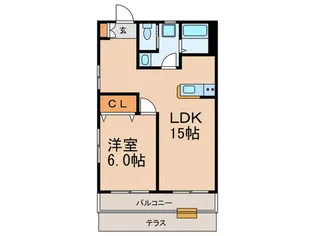 つるコーポ【1階】の間取り