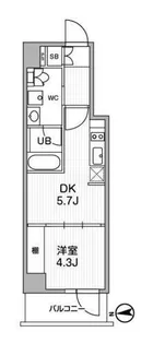 東京都中野区中野5【マンション】の間取り