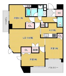 日神パレステージ大森町【10階】の間取り