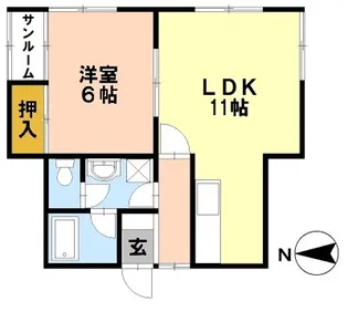 パークサイド【1階】の間取り