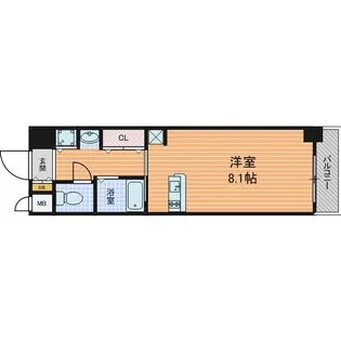 プレサンス東本町Vol.2【6階】の間取り