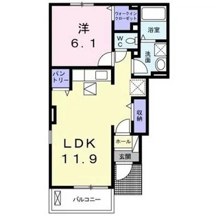 サニー オークラ【1階】の間取り