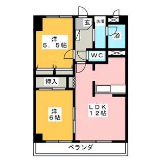 メゾン・ド・シャンティイ【4階】の間取り