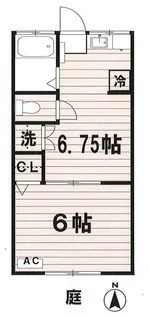コーポ良美【1階】の間取り