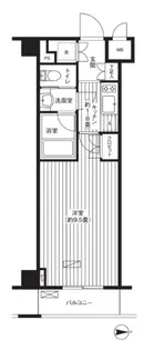 グランハイツ東新宿【4階】の間取り