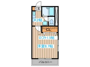 ノ-ブルカ-サ稲船【2階】の間取り