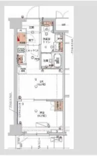 東京都新宿区山吹町【マンション】の間取り