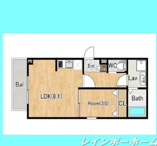 (仮称)ジーメゾン鎌ヶ谷くぬぎ山【3階】の間取り