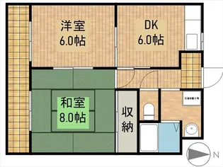 ナタシオン【1階】の間取り