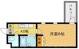 ローゼ比治山【3階】の間取り