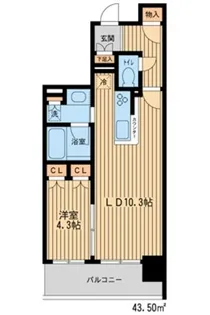 神奈川県横浜市港北区新横浜2【マンション】の間取り