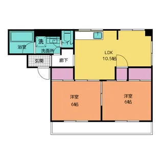 五月ハイツ【3階】の間取り