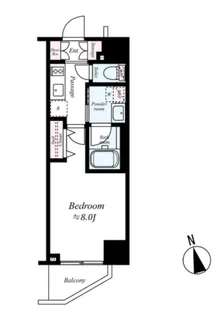 ジーベック両国【5階】の間取り