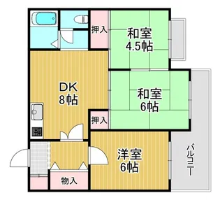 カルム新森【2階】の間取り