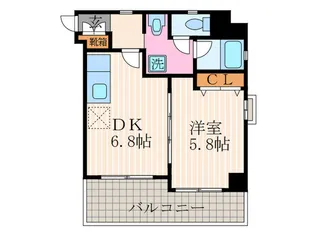 WILL-21 烏丸御池【8階】の間取り