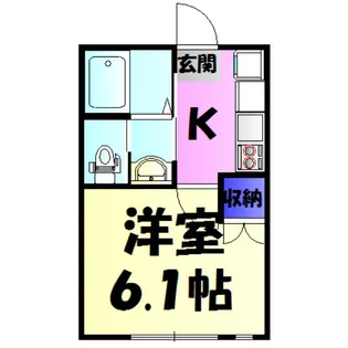 イーストランド稲毛【1階】の間取り