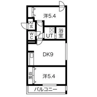 レガーロ白石【3階】の間取り
