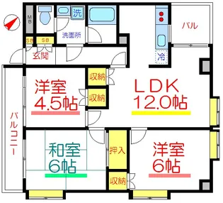 向島ホームズ【2階】の間取り