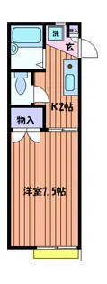 東京都日野市日野本町7【アパート】の間取り