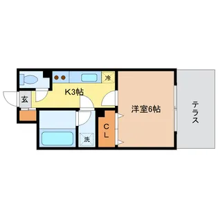 ダイアパレスステーションプラザ名取【3階】の間取り