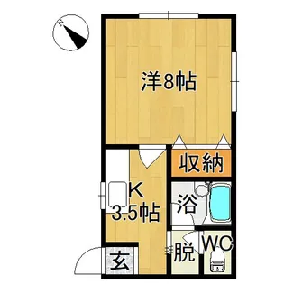 エステート・パレB【2階】の間取り