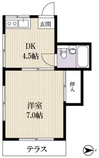 フジコーポ【1階】の間取り