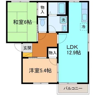 ヘルメスB棟【2階】の間取り