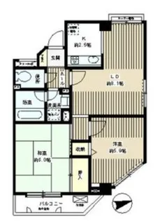 タウンハイム本駒込【3階】の間取り