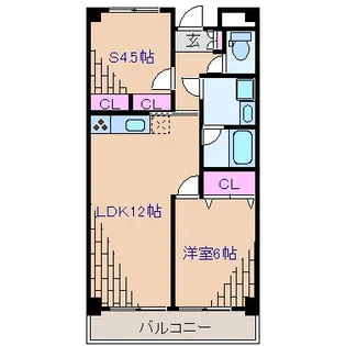 ハピネス飯田7号館【3階】の間取り