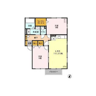 ドミール・シャルマン D【2階】の間取り