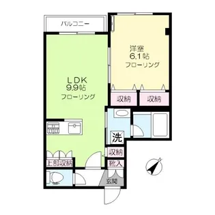 Palace青海(パレス セイカイ)【3階】の間取り