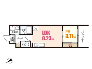 YELLSTAGE長束EAST【2階】の間取り