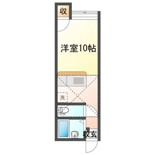 アパートメント・エコルセ【2階】の間取り