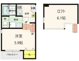 メルツ原町【2階】の間取り