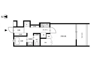 クレル西川原【2階】の間取り