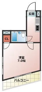 宝コーポII【4階】の間取り