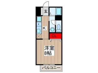 クレール加茂宮【1階】の間取り