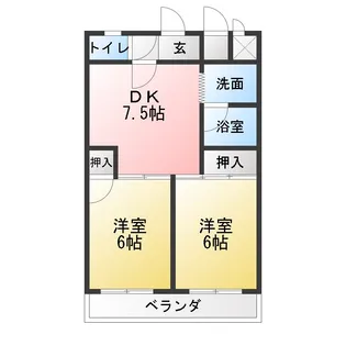 Life in かいめい【1階】の間取り