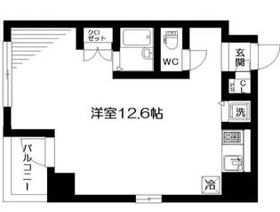 ドゥ・メヌエット【4階】の間取り