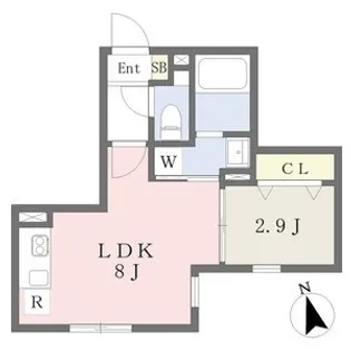 LUORE浅間町【4階】の間取り