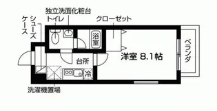 ベルシェ朝日【3階】の間取り