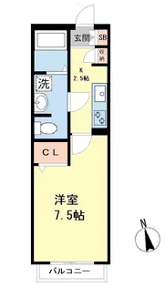 カマル・バスネ【2階】の間取り