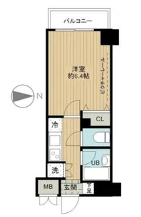パレステュディオ大森WEST【3階】の間取り