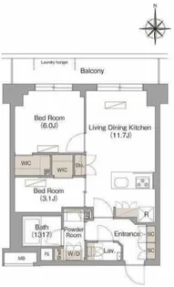 ヴェール・クレール武蔵小杉【2階】の間取り