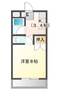 長和島サンロイヤル【4階】の間取り