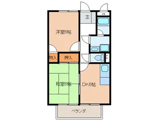 Surplusレスト高須A【2階】の間取り