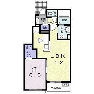 メゾン・ド・アンジュ A【1階】の間取り